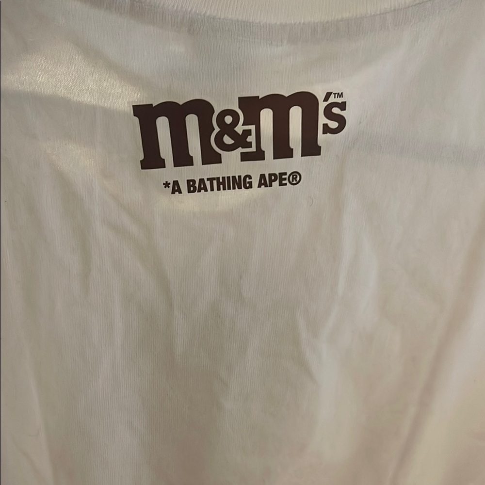 A Bathing Ape, M&M collab White T-Shirt with Colorful Graphics - Picture 5 of 6